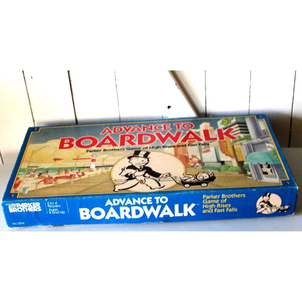 Vintage 1985 Advance to Boardwalk Game Parker Brothers Complete